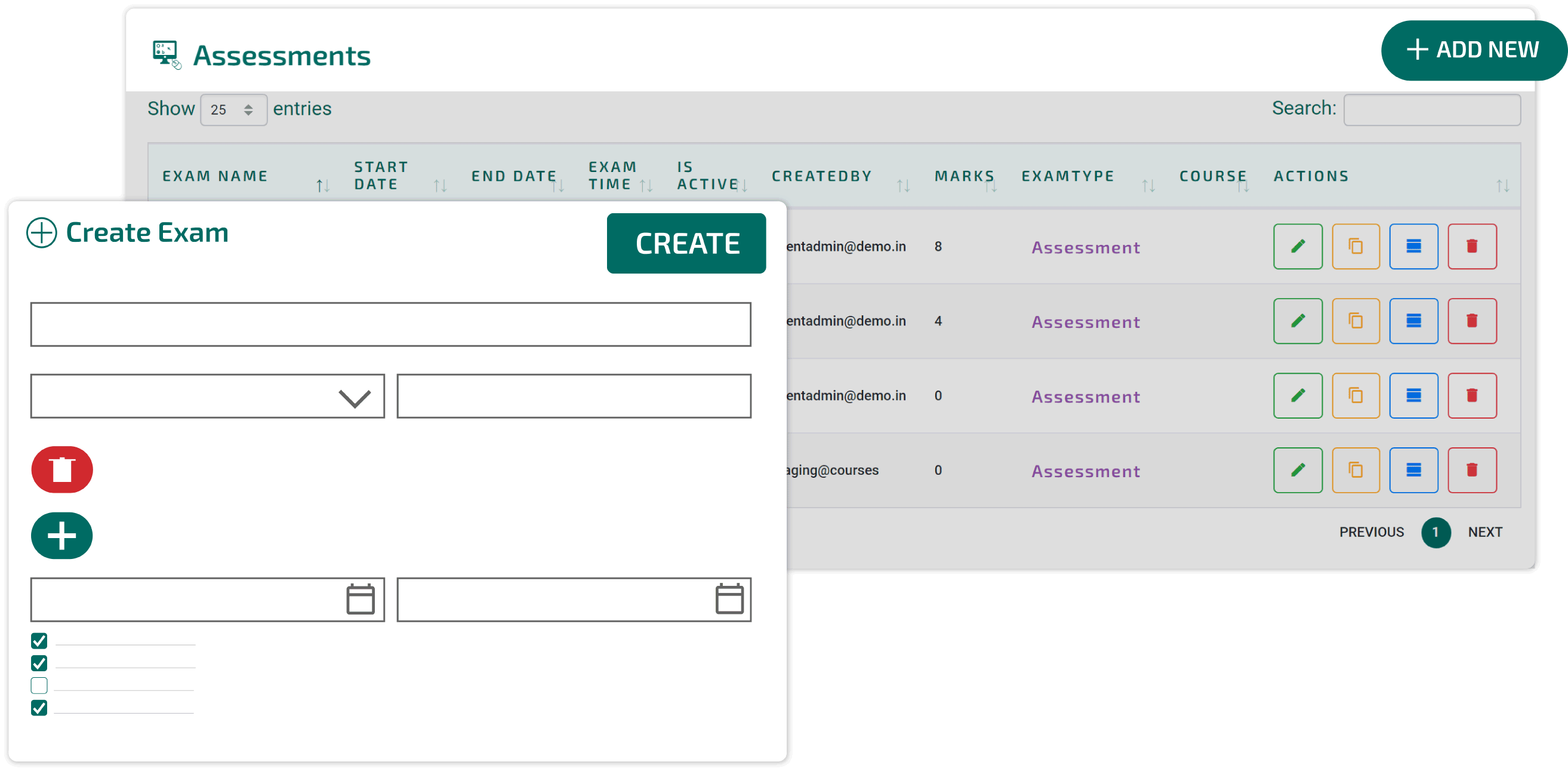 Assessment Creation